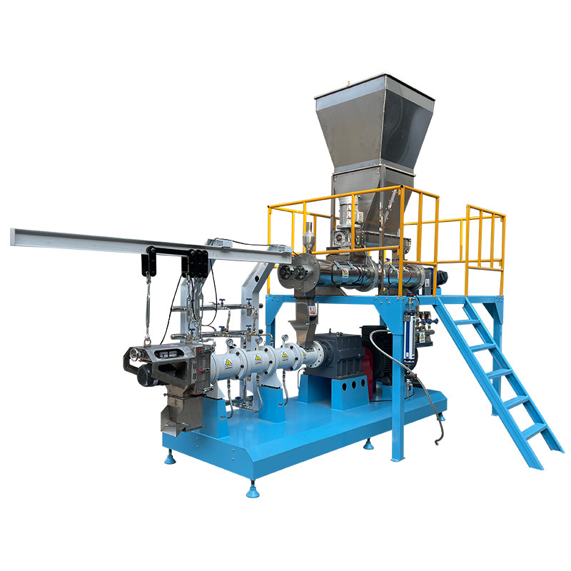 200-300kg/h dog food making machine catfish Tilapia floating fish feed pellet extruder with 1 year of warranty