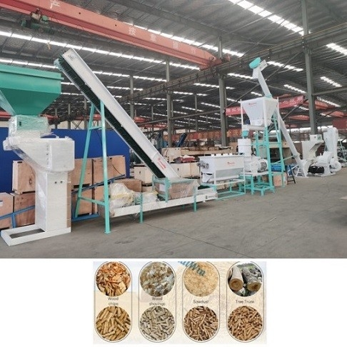 Biomass Pelletizing Line With 2-10mm Final Pellet Biomass/Wood Pellet Production Line Pellet Manufacturing Equipment