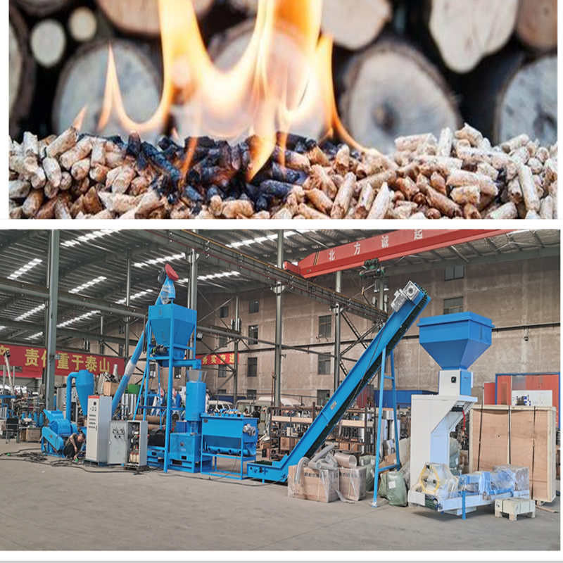 High Capacity 1-10TPH Biomass Pellet Production Line for Pine Straw Wood Chips Environmentally Friendly