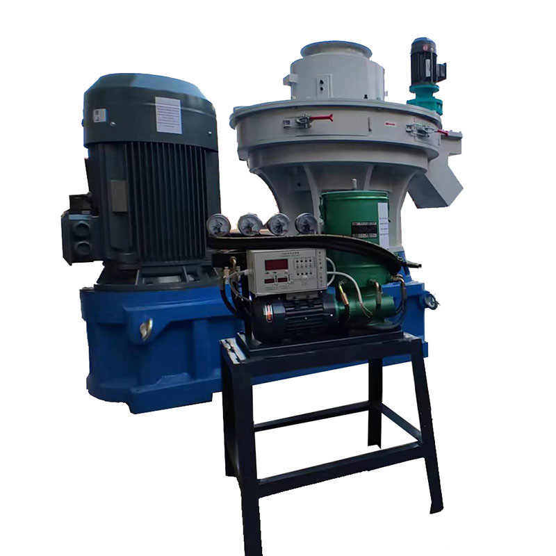 Wood Pellets 15KG Bags Vertical Ring Die Wood Pellet Mill With 1-5 T/H Capacity