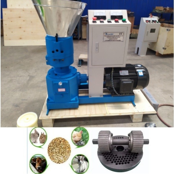 Suitable For Poultry rice husk peanut wheat Feed Pellet Mill 50-1200kg/H Capacity