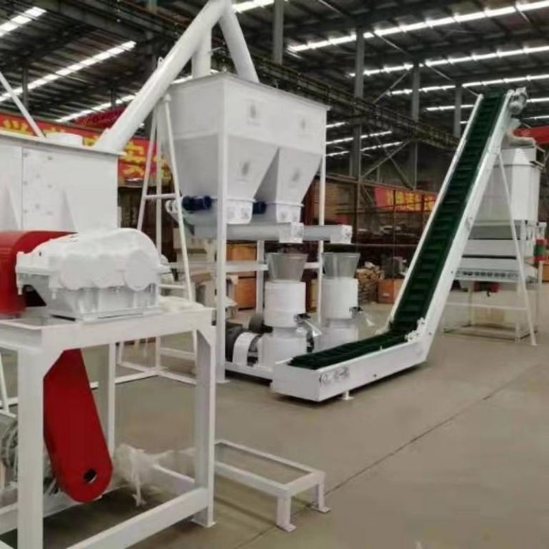 A1 Standard Feed Pellet Production Line 1-20t/H For Animal Feed Processing