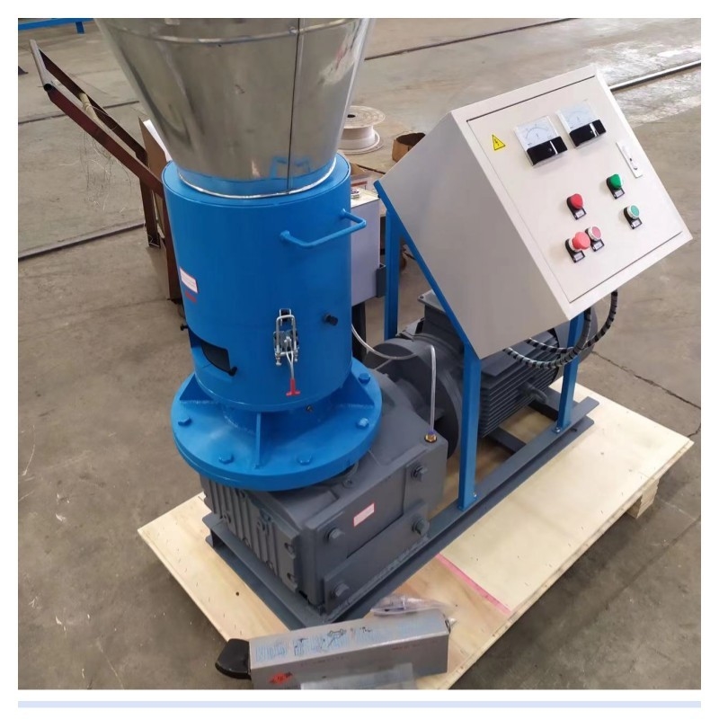 500KG/H Flat Die Wood Pellet Mill Biomass Wood Chip Pellet Machine High Density
