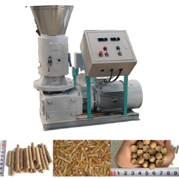 Moving Roller Biomass Sawdust Pellet Machine Wood Pellet Mill For Pellet Making Flat Die Pellet Machine