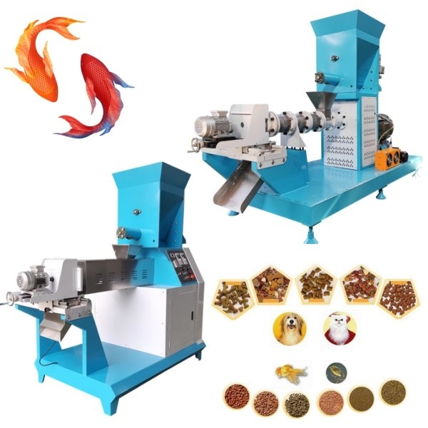 Pet Fish Feed Production Equipment Energy-Efficient Floating Fish Feed Production Line feed extruder machine