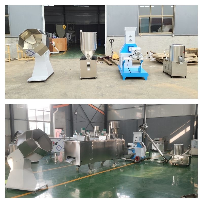 100~2000kg/H Floating Fish Feed Production Line Dog Food Production Line