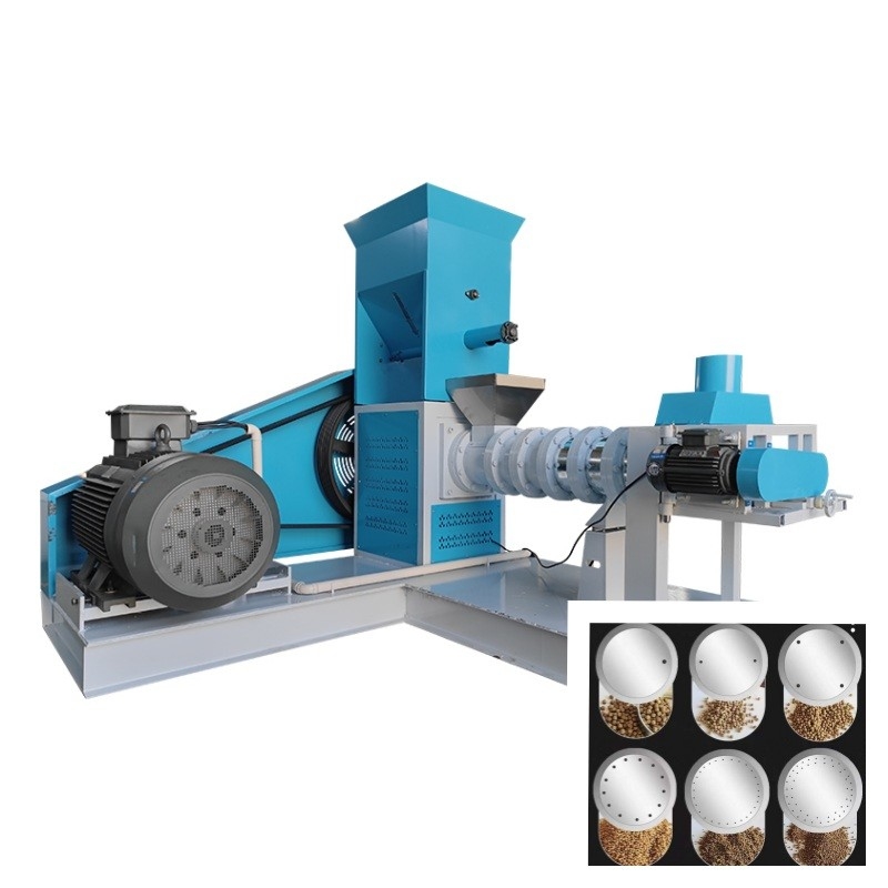 500kg/H Floating Fish Feed Extruder With 1-12mm Pellet Pet Food Extruder with CE