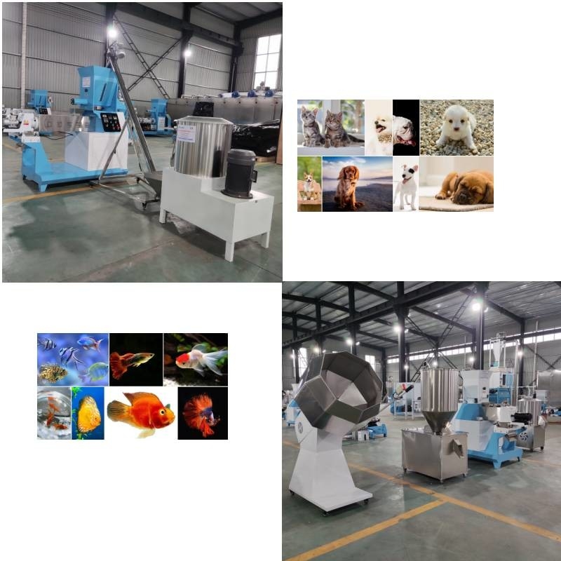 Automatic Extruder Feed Puffing Production Line 50 kg / h to 5000 kg / h