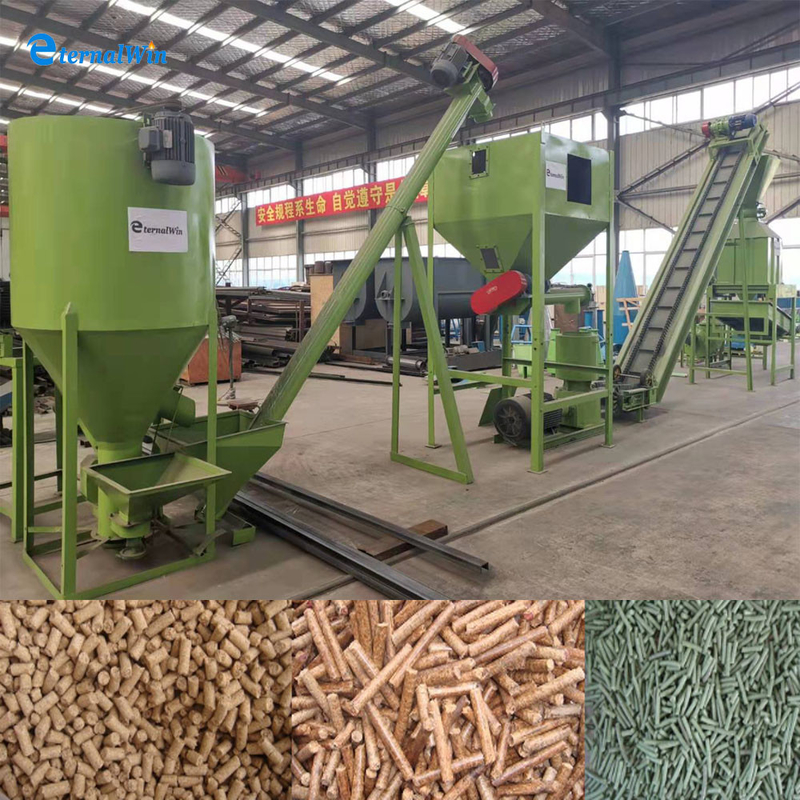 1-10 T/H 	Animal Feed Pellet Production Line Livestock Poultry Pellet Making Machine