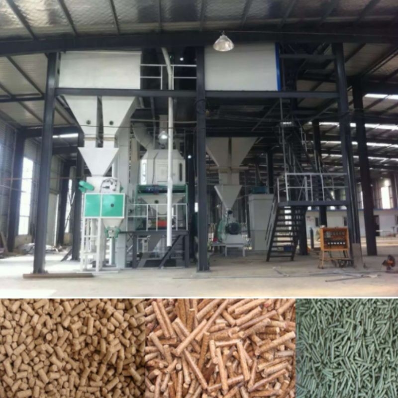 1-10 T/H 	Animal Feed Pellet Production Line Livestock Poultry Pellet Making Machine