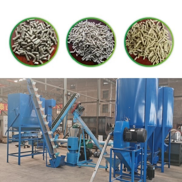 100-1200kg/H Animal Feed Pellet Machine Farm Flat Die Pellet Mill Dog Food