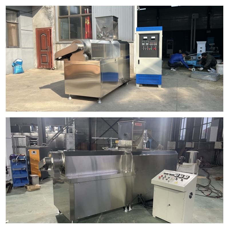 200~500kg/h Twin Screw Dry Pet Food Extruder Dry Type Fish Feed Extruder