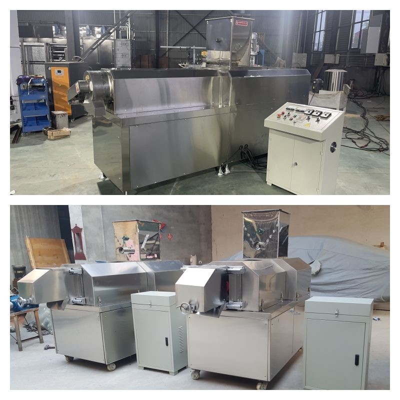 Stainless Steel Dry Type Fish Feed Extruder 55kw Dry Pet Food Production Line