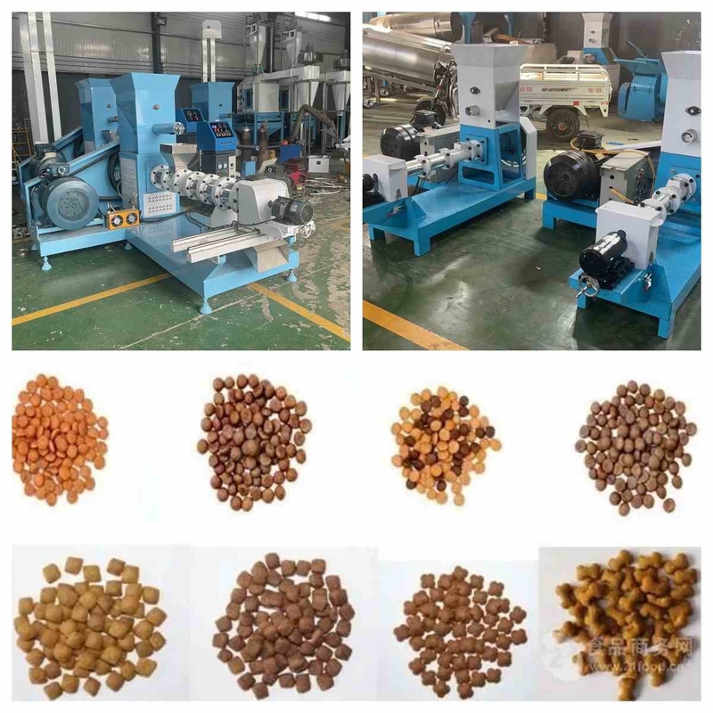 200-500kg/H Dry Type Fish Feed Extruder Small Floating Fish Feed Machine 2.5mm-6mm
