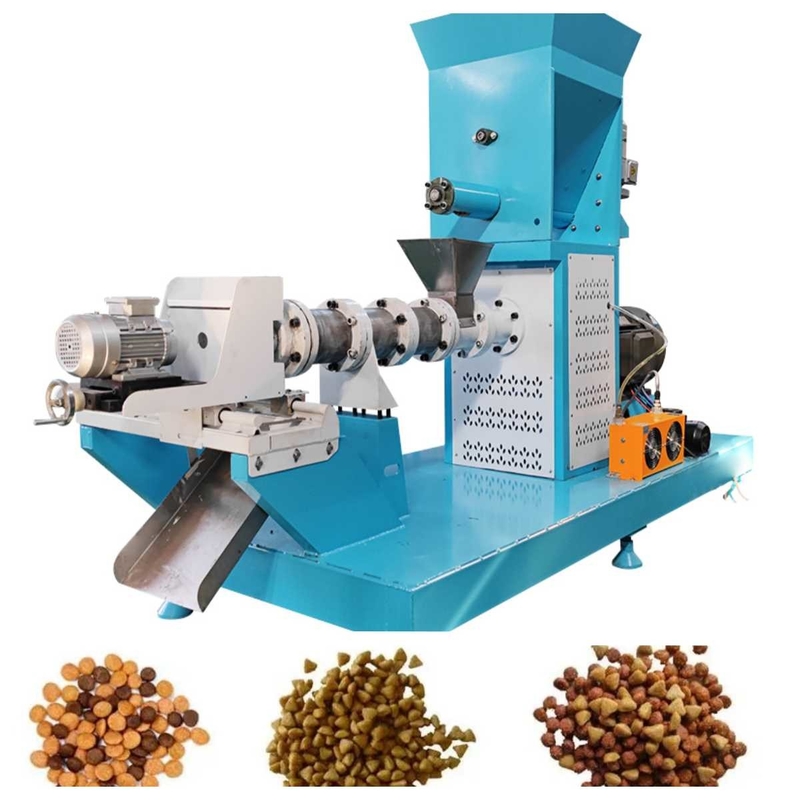 200-500kg/H Dry Type Fish Feed Extruder Small Floating Fish Feed Machine 2.5mm-6mm
