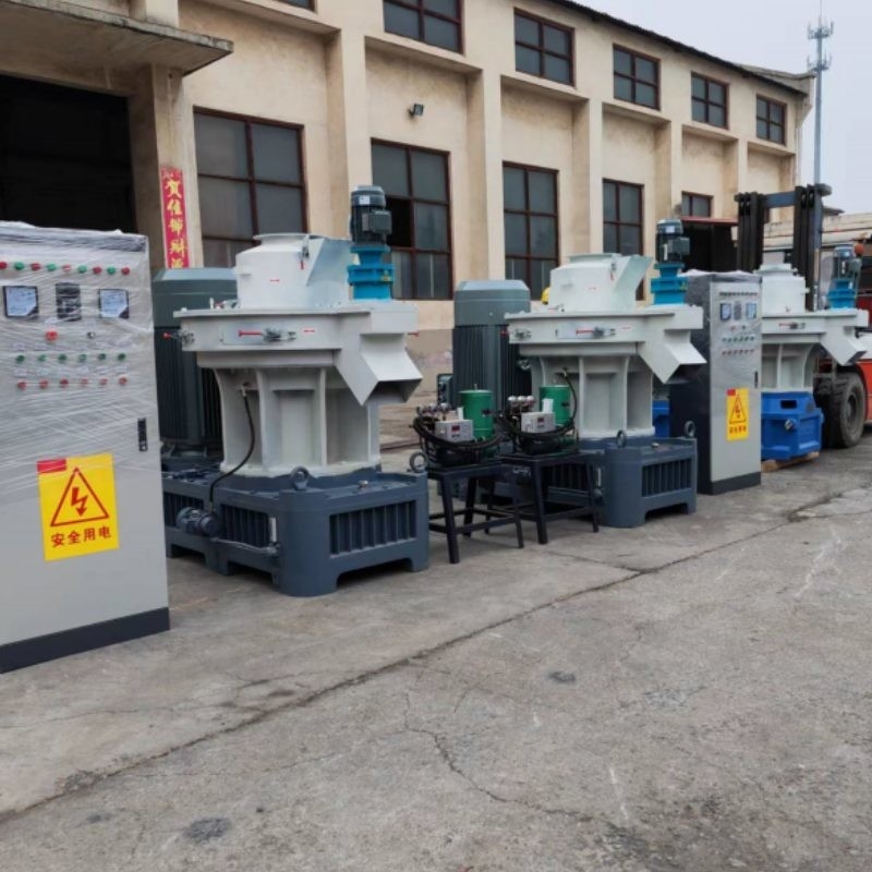 Rice Husk Vertical Pellet Mill 5Ton/H Biomass Ring Die Pellet Machine With Packing Machine
