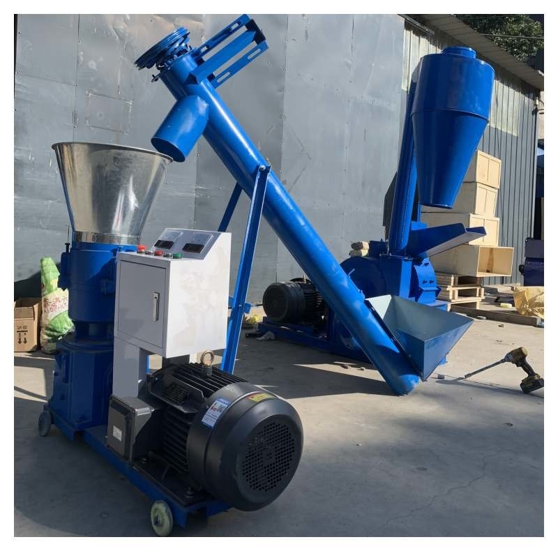 80-1200kg/H Flat Die Wood Pellet Machine 2.5-6mm Wood Pellet Mill Machine Wood Burning