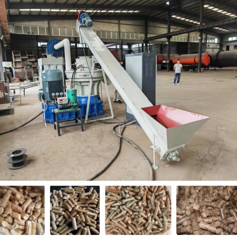 CE Biomass Pellet Production Line Big Wood Log Biomass Pellet Mill Machine