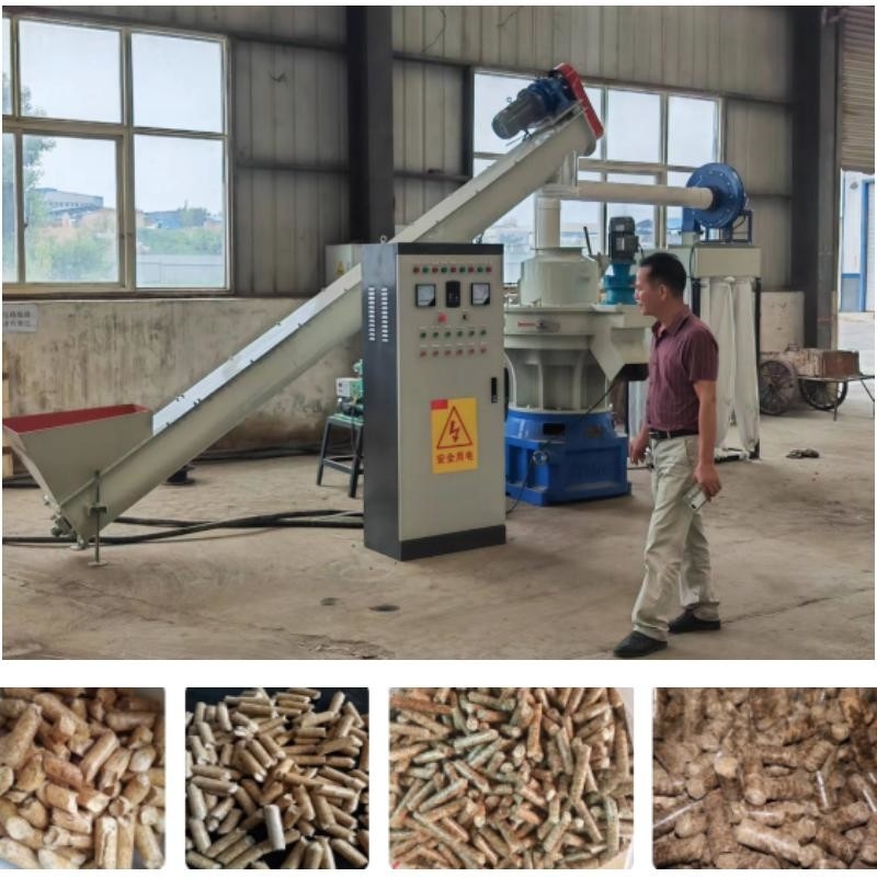 CE Biomass Pellet Production Line Big Wood Log Biomass Pellet Mill Machine