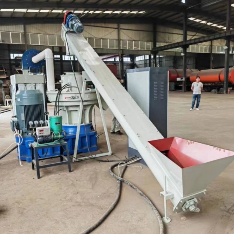 1-4T/H Automatic Wood Pellet Mill Wood Fuel Ring Die Feed Pellet Machine