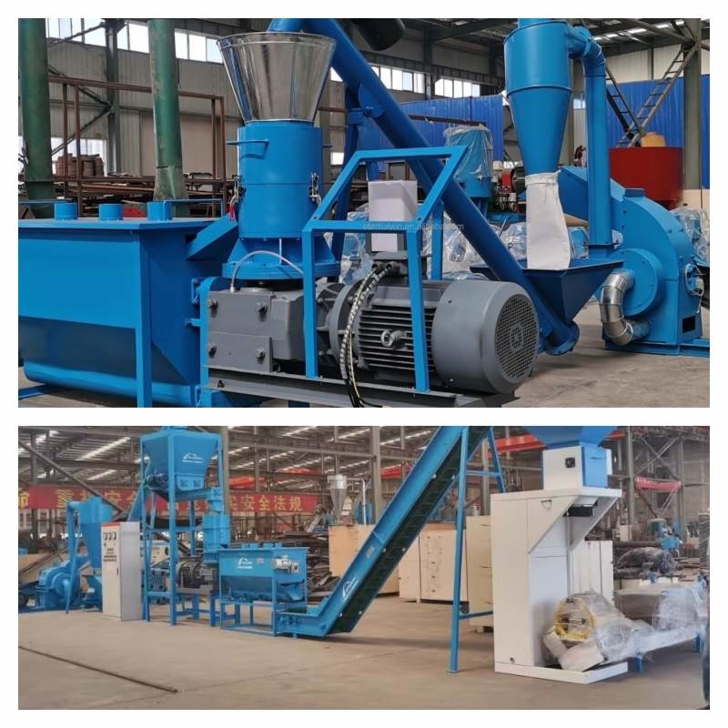 500kg/H Flat Die Wood Pellet Mill 380V Wood Pellet Production Machine CE