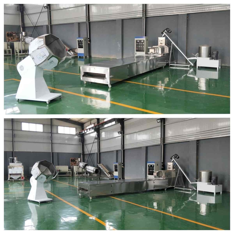 Dry Dog Cat Food Making Machine 37-160kw Fish Feed Pet Food Processing Line