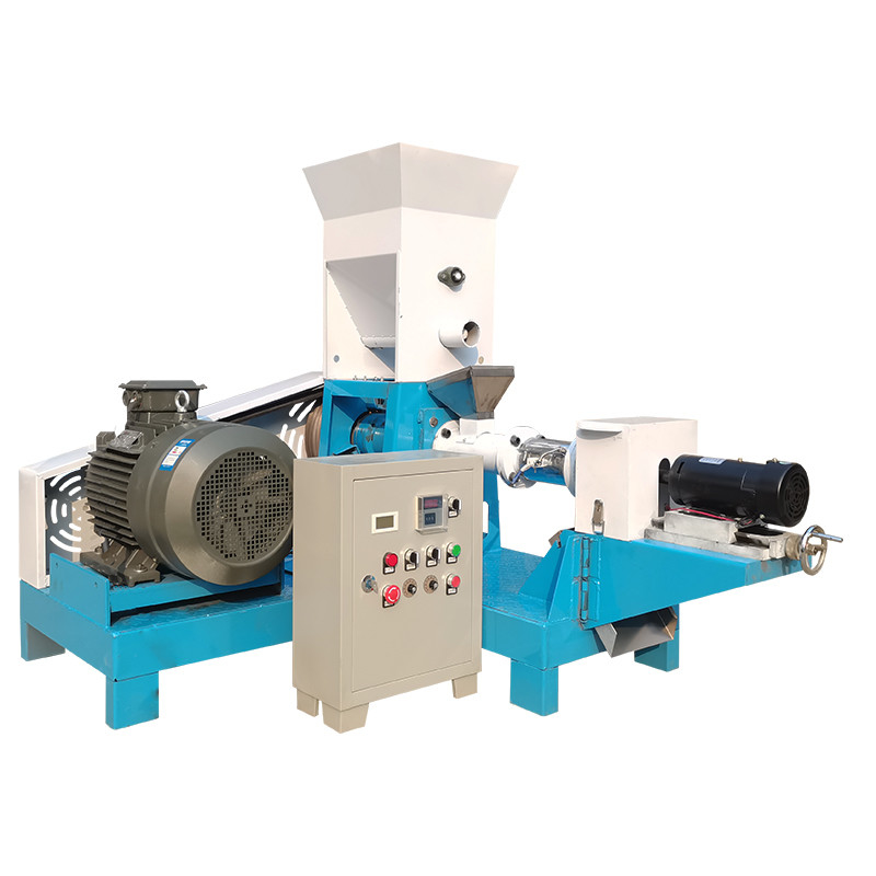 1 Phase Dry Type Fish Feed Extruder Triphase Cat Dog Food Extruder 5.5-160 KW