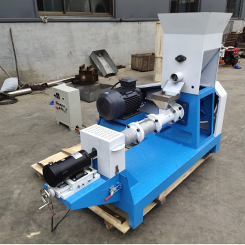 1 Phase Dry Type Fish Feed Extruder Triphase Cat Dog Food Extruder 5.5-160 KW