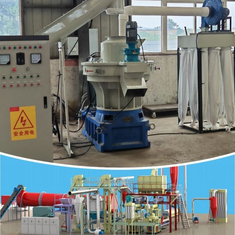 4-12mm Wood Pellet Production Line 2-20t/H Biomass Pellet Maker