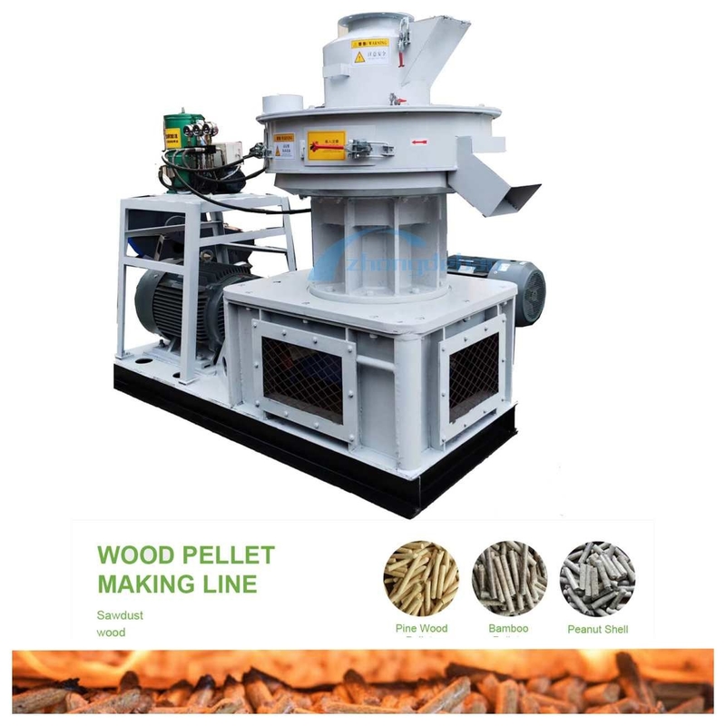 450 Model Wood Pellet Mill Machine 1000kg/H Vertical Ring Die Pellet Mill Biomass