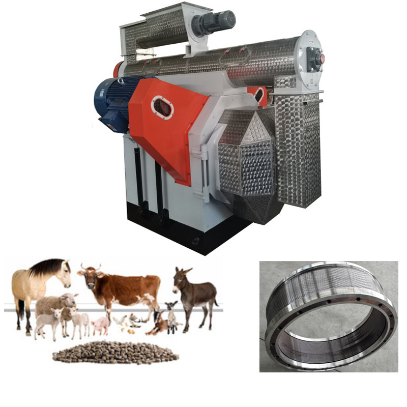 High-Efficiency Feed Pellet Production Line Clean Crush Mix Granulate Cool Screen Pack