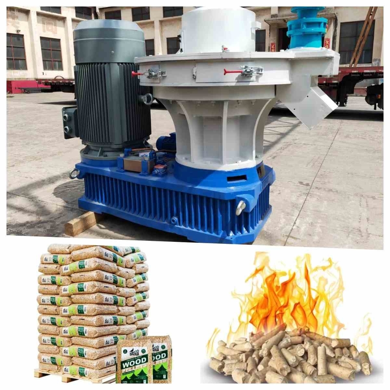 800-1000kg/H Wood Pellet Mill Machine Coconut Peanut Husk Ring Die Pellet Mill