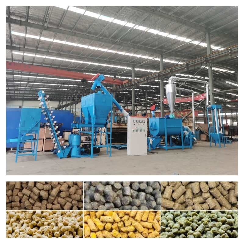 500-800KG/H Poultry Pellet Making Machine 7.5-30kw Animal Feed Production Line