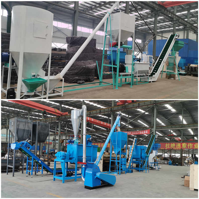 0.5-30 Tons/h Animal Feed Pellet Production Line With Ring Die Pellet Mill