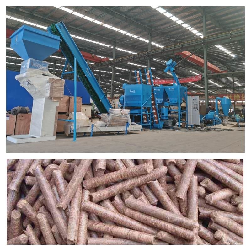Flat Die Biomass Production Line 6-8MM 0.5-10t/H Straw Pellet Production Line