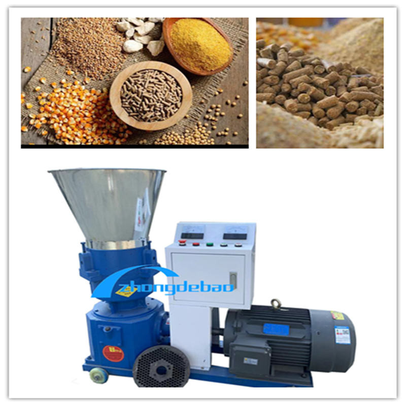 7.5kw Pig Feed Pellet Maker 80-100kg/H Small Chicken Feed Pellet Machine