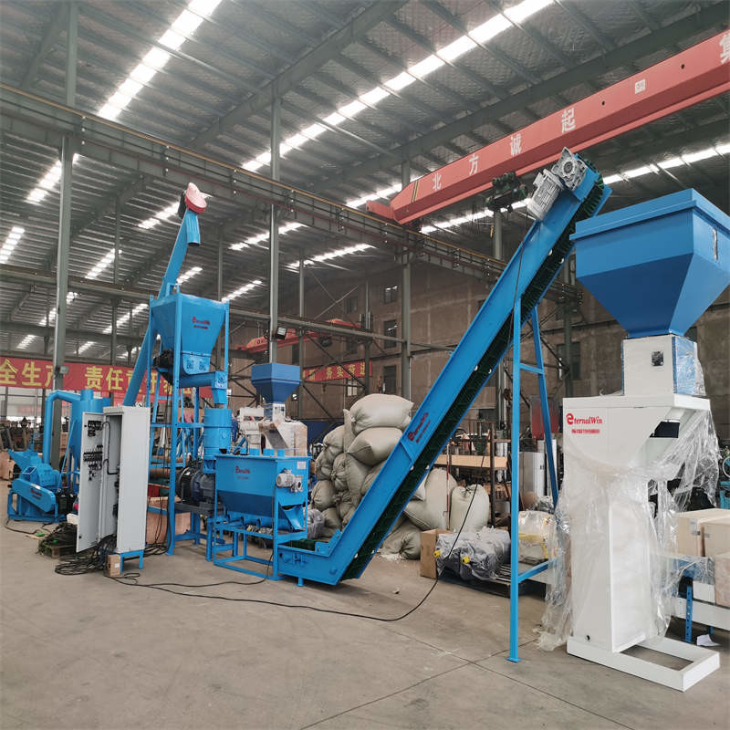 500-1000kg/H Wood Pellet Production Line / Biomass Pellet Production Line 87KW