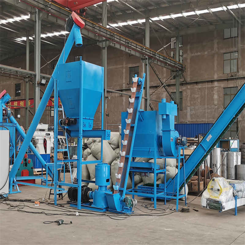 SGS Feed Pellet Production Line Animals 500-1000kg/H 17*5*5.5m