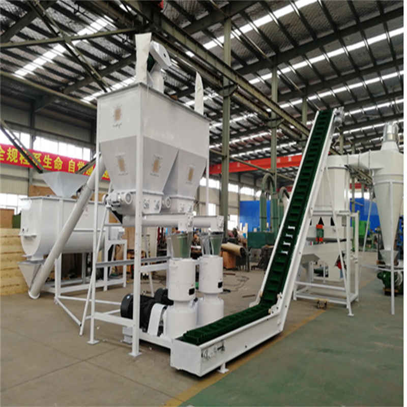 SGS Feed Pellet Production Line Animals 500-1000kg/H 17*5*5.5m