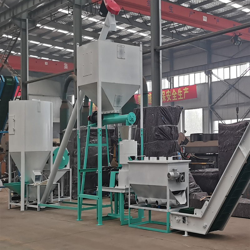 SGS Feed Pellet Production Line Animals 500-1000kg/H 17*5*5.5m
