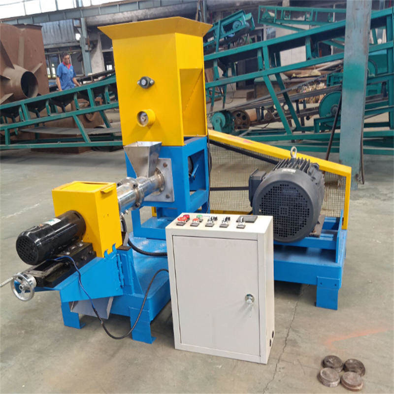Simple Dry Tyde Fish Feed Extruder Floating Fish Feed Pellets 60-80 Kg/Hour Making Pellet