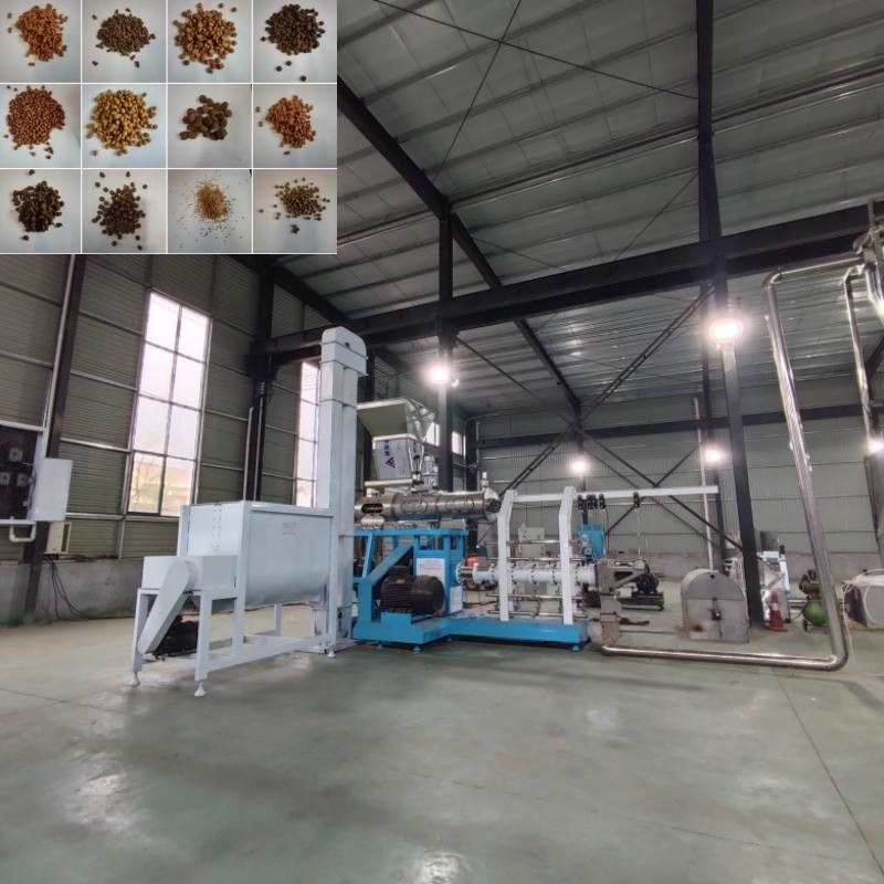 High Output Wet Type Animals Feeder Extruder Floating Fish Feed Cat Dog Machine