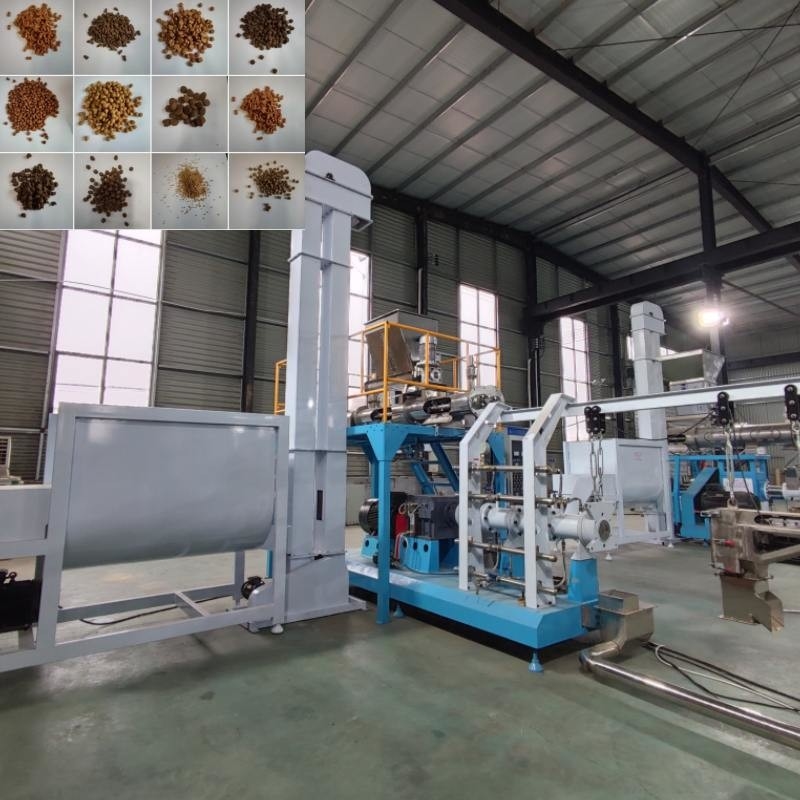High Output Wet Type Animals Feeder Extruder Floating Fish Feed Cat Dog Machine