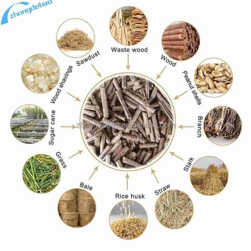 Moving Roller Wood Pellet Mill Machine 250-350 KG/H For Biomass Sawdust Pellet