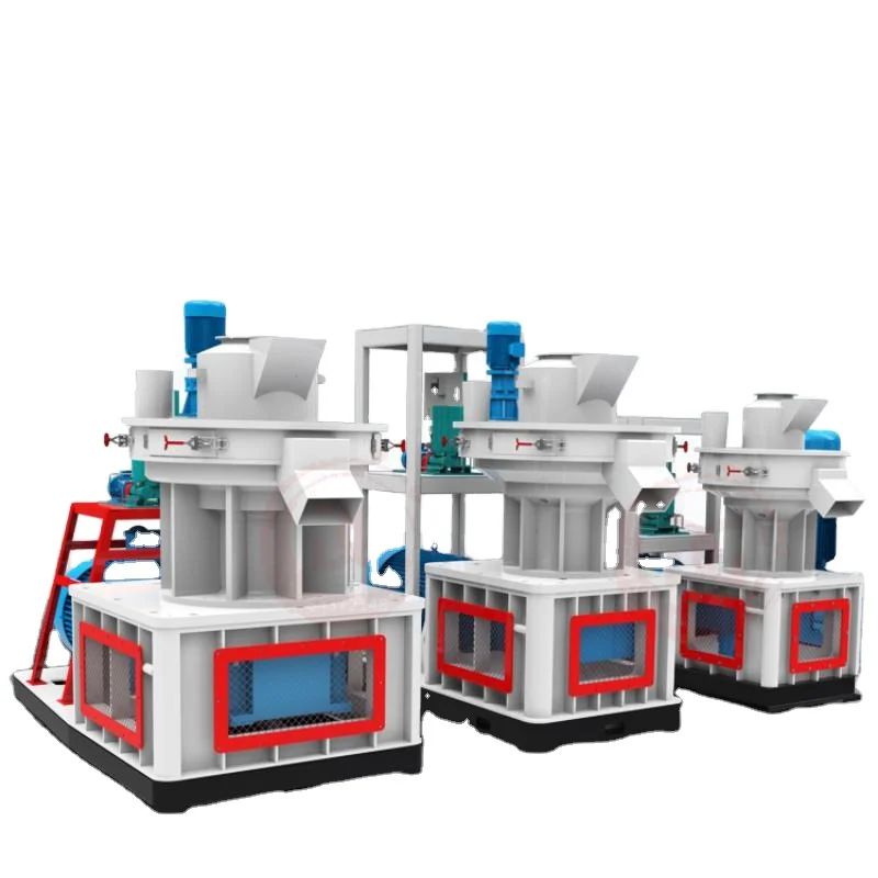 High Capacity 1-10TPH Biomass Pellet Production Line for Pine Straw Wood Chips Environmentally Friendly