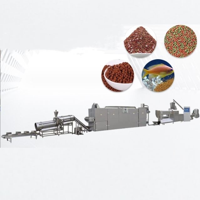 Fully Automatic Floating Feed Extruder Machine Floating Fish Feed Production Line 5.5KW