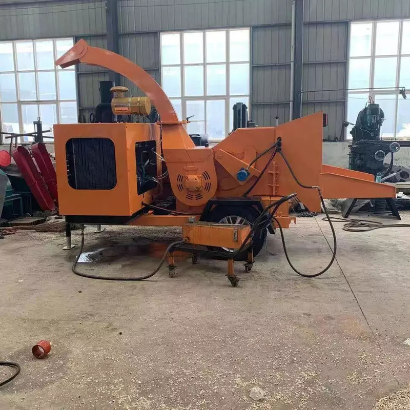 15-25t/H Wood Log Chipping Shredder sawdust making machine Crusher Horizontal Tree Branch Log Drum Wood Chipper Machine