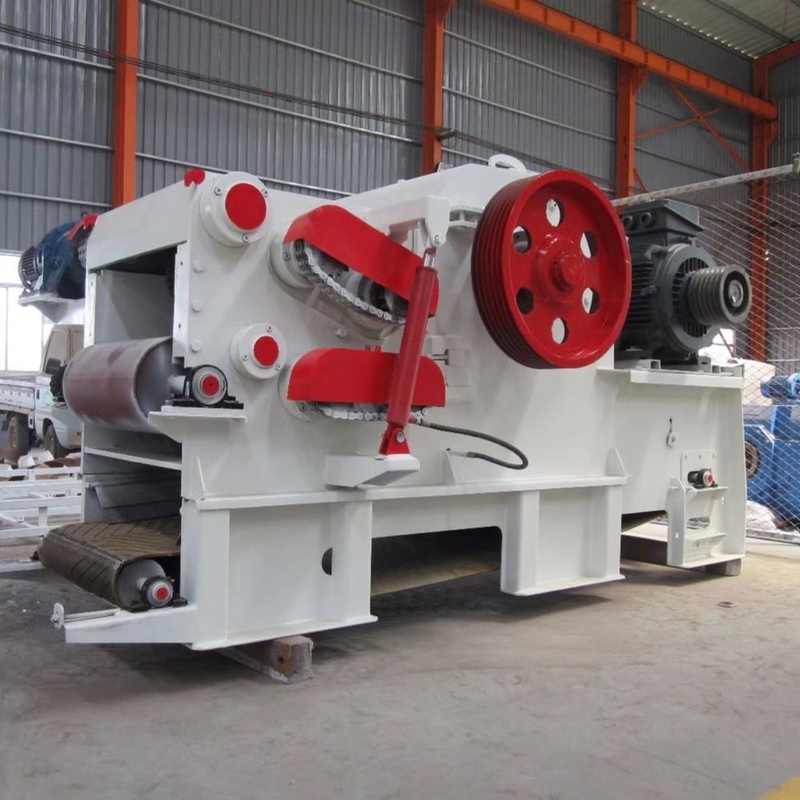 Industrial electric wood log chippers heavy duty mobile round wood log chipping machine sawdust crusher machine for sale