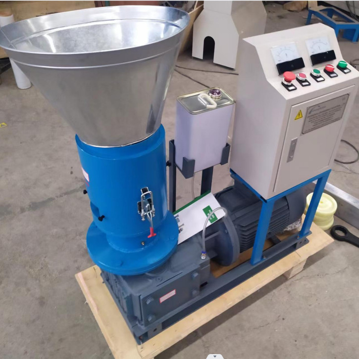 Wood Hammer Mill Sawdust Fuel Pellets Making Machine Household 100-150KG/H Electric Wood Pellet Mill