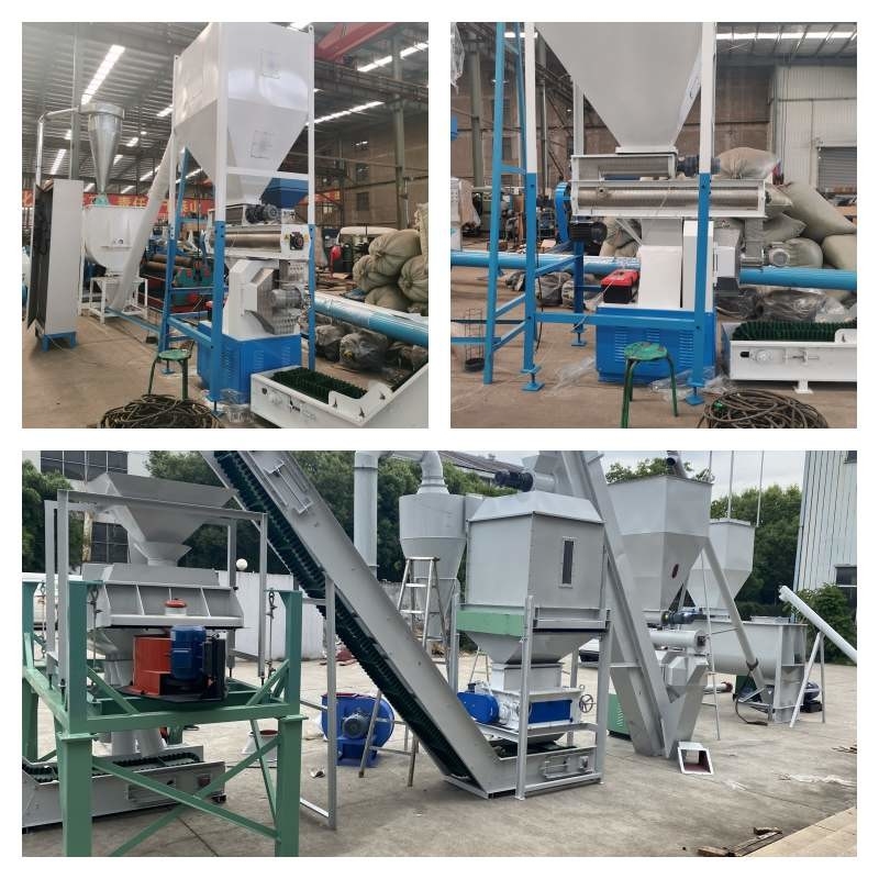 Automatic Bagging Machine Animal Feed Pellet Production Line For Grains 1-12mm